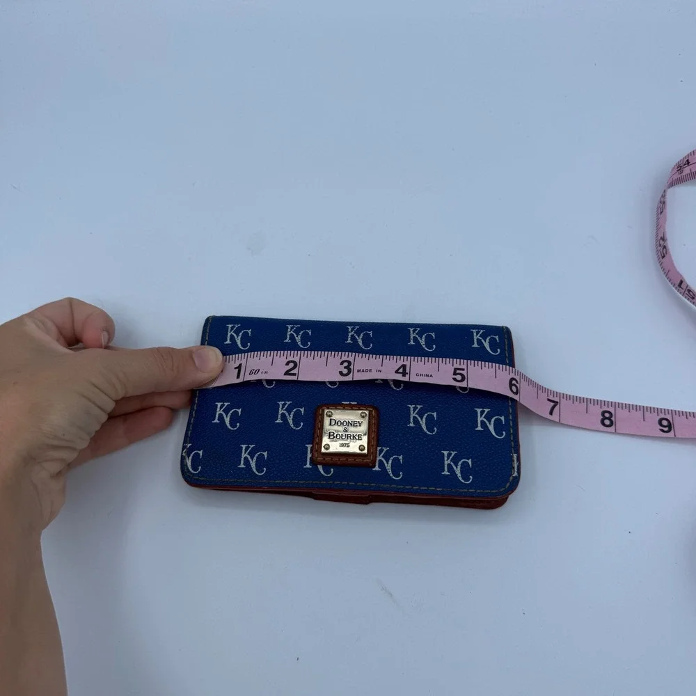Dooney & Bourke Kansas City Royals Wallet Womens MLB Monogram Luxury Baseball